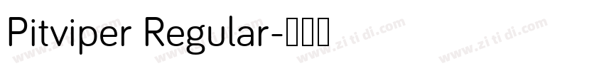 Pitviper Regular字体转换